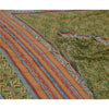 Сари Sanskriti Vintage Green 100% чистый шелк жоржет с принтом сари Craft Экологичная ткань