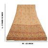 Sanskriti Vintage Ivory/Brown Sarees Pure Georgette Printed Sari Craft Sustainable Fabric