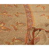 Sanskriti Vintage Ivory/Brown Sarees Pure Georgette Printed Sari Craft Sustainable Fabric