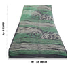 Sanskriti Vintage Sarees Black/Green Pure Georgette Silk Print Sari Craft Sustainable Fabric