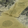 Sanskriti Vintage Sarees Pastel Lime-Green Pure Georgette Printed Sari Sustainable Fabric