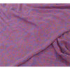 Sanskriti Vintage Sarees Lilla/Pink Ren Georgette Silke Print Sari Håndværk Bæredygtigt Stoff