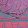 Sanskriti Vintage Sarees Lilla/Pink Ren Georgette Silke Print Sari Håndværk Bæredygtigt Stoff