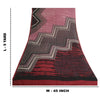 Sanskriti Vintage Sarees Pink/Black Pure Georgette Silk Print Sari Craft Sustainable Fabric