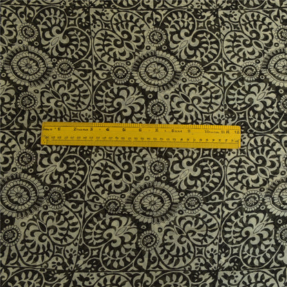 Sanskriti Vintage Sarees Black Blend Georgette Woven Border Printed Sari Sustainable Fabric