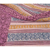 Sanskriti Vintage Sarees Hand Block Print Pure Georgette Silk Sari Craft Sustainable Fabric