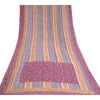 Sanskriti Vintage Sarees Hand Block Print Pure Georgette Silk Sari Craft Sustainable Fabric