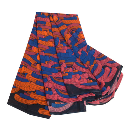 Сари в винтажном стиле на санскрите из многослойного жоржета с абстрактным принтом из экологически чистой ткани для сари