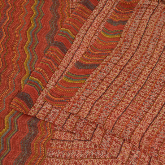 Sanskriti Vintage Multicolor Sarees Pure Georgette Printed Sari Craft Sustainable Fabric