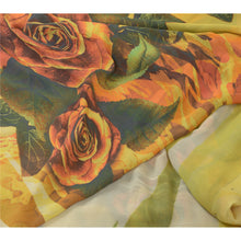 Load image into Gallery viewer, Sanskriti Vintage Sarees Digital Printed Pure Georgette Silk Sari Craft Fabric
