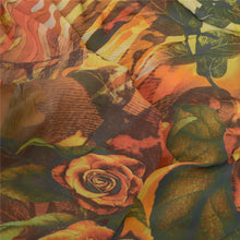 Load image into Gallery viewer, Sanskriti Vintage Sarees Digital Printed Pure Georgette Silk Sari Craft Fabric
