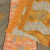 Sanskriti Vintage Sarees Multicolor Pure Georgette Silk Print Sari Craft Sustainable Fabric