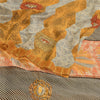 Sanskriti Vintage Sarees Multicolor Pure Georgette Silk Print Sari Craft Sustainable Fabric