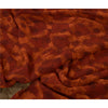 Sanskriti Vintage Sarees Dark Red Pure Georgette Silk Printed Sari Craft Sustainable Fabric