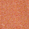 Sanskriti Vintage Sarees Orange Hand Block Print Pure Georgette Silk Sari Sustainable Fabric