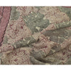 Sanskriti Vintage Sarees Mauve/Black Printed Pure Georgette Silk Sari 6yd Sustainable Fabric