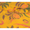 Sanskriti Vintage Sarees Indian Yellow Blend Georgette Printed Sari Craft Sustainable Fabric