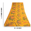 Sanskriti Vintage Sarees Indian Yellow Blend Georgette Printed Sari Craft Sustainable Fabric