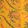 Sanskriti Vintage Sarees Indian Yellow Blend Georgette Printed Sari Craft Sustainable Fabric
