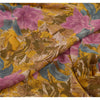 Sanskriti Vintage Sarees Multicolor Pure Georgette Silk Print Sari Craft Sustainable Fabric