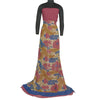 Sanskriti Vintage Sarees Pink/Cream Pure Georgette Silk Print Sari Craft Sustainable Fabric