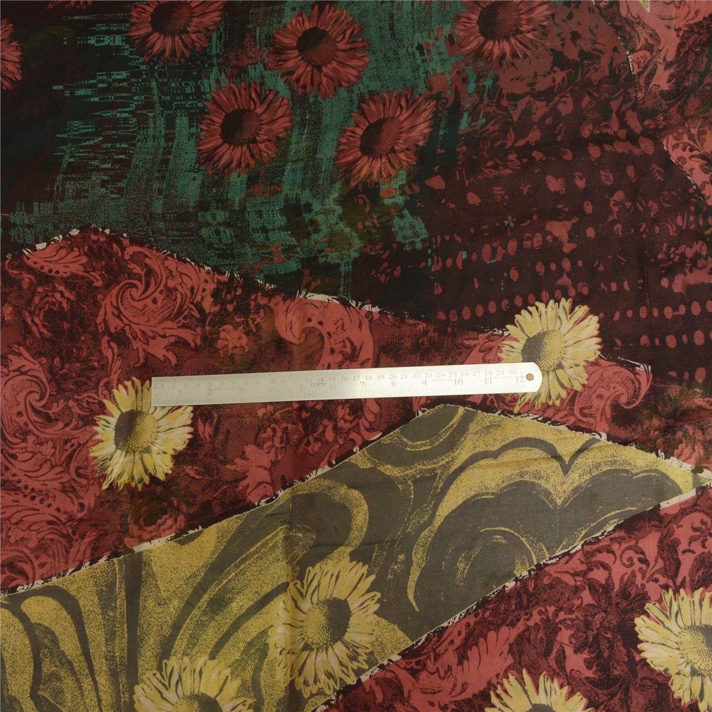 Sanskriti Vintage Sarees Dusty Pink Pure Georgette Silk Printed Sari CraftSustainable Fabric