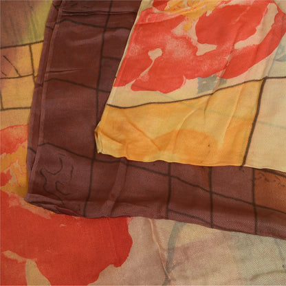 Sanskriti Vintage Sarees From India Multi Blend Silk Printed Sari Craft Sustainable Fabric
