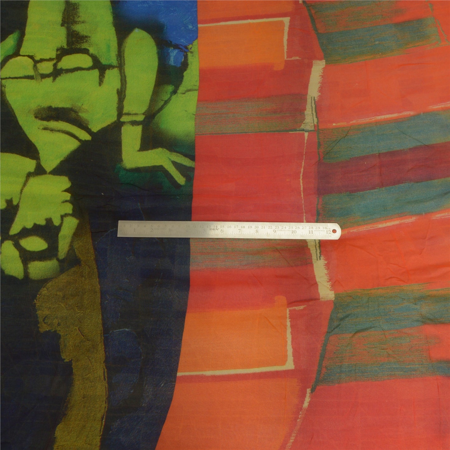 Sanskriti Vintage Sarees Indian Multi Blend Georgette Printed Sari Craft Sustainable Fabric