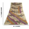 Sanskriti Vintage Sarees Ivory Pure Georgette Silk Printed Sari 5yd Craft Sustainable Fabric