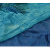 Sanskriti Vintage Sarees Indian Blue Blend Georgette Printed Sari Craft Sustainable Fabric