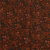 Сари Sanskriti Vintage, черно-коричневое, чистый шелк жоржет, напечатанное сари, 5 ярдов, устойчивая ткань