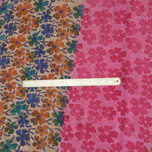 Load image into Gallery viewer, Sanskriti Vintage Sarees Multi Pure Georgette Silk Printed Sari 6yd Craft Fabric
