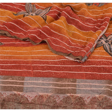 Load image into Gallery viewer, Sanskriti Vintage Saree 100% Pure Georgette Silk Printed Craft Decor 5 Yd Sari
