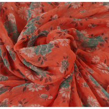Load image into Gallery viewer, Sanskriti Vintage Peach Saree Blend Georgette Printed Sari Craft 5 Yd Soft Sari

