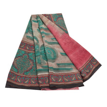 Load image into Gallery viewer, Sanskriti Vintage Saree Pure Georgette Silk Multicolor Printed Sari Craft Fabric
