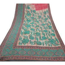 Load image into Gallery viewer, Sanskriti Vintage Saree Pure Georgette Silk Multicolor Printed Sari Craft Fabric
