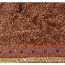 Load image into Gallery viewer, Sanskriti Vintage Red Saree Blend Georgette Printed Sari Soft 5 Yd Fabric Craft

