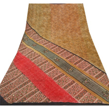 Load image into Gallery viewer, Sanskriti Vintage Bollywood Red Printed Sari Pure Georgette Silk Fabric Saree
