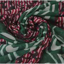 Load image into Gallery viewer, Sanskriti Vintage Saree Pure Georgette Silk Printed Sari 5Yd Craft Decor Fabric
