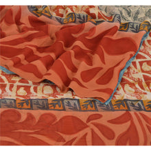 Load image into Gallery viewer, Sanskriti Vintage Saree Pure Georgette Silk Printed Sari Multicolor Craft Fabric
