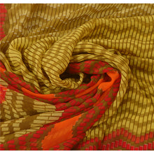 Load image into Gallery viewer, Sanskriti Vintage Green Saree Georgette Printed Sari 5 Yard Craft Fabric
