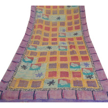 Load image into Gallery viewer, Multicolor Saree Pure Georgette Silk Printed Sari Craft Fabric
