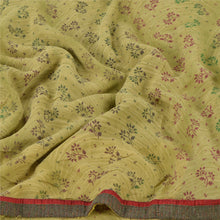 Load image into Gallery viewer, Sanskriti Vintage Green Saree Georgette Printed Sari 5 Yard Craft Decor Fabric
