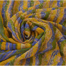 Load image into Gallery viewer, Sanskriti Vintage Saree Pure Georgette Silk Printed Sari Craft Multicolor Fabric
