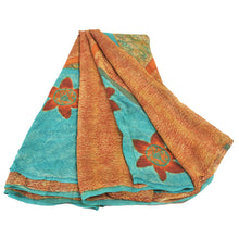 Load image into Gallery viewer, Sanskriti Vintage Brown Bollywood Printed Sari Pure Georgette Silk Fabric Saree
