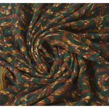 Load image into Gallery viewer, Sanskriti Vintage Dark Red Sarees Pure Chiffon Silk Printed Sari Craft Fabric
