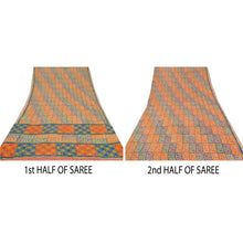 Load image into Gallery viewer, Sanskriti Vinatage Sanskriti Vintage Indian Sari Pure Georgette Silk Printed Sarees Craft Fabric
