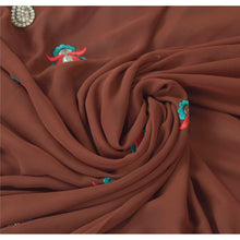 Load image into Gallery viewer, Sanskriti Vinatage Sanskriti Vintage Indian Sari Embroidered Saree Pure Georgette Silk W/Blouse Pc
