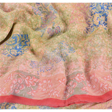 Load image into Gallery viewer, Sanskriti Vintage Indian Sari Pure Georgette Silk Printed Sarees Craft Fabric
