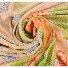 Load image into Gallery viewer, Sanskriti Vintage Indian Sari Pure Georgette Silk Printed Sarees Craft Fabric
